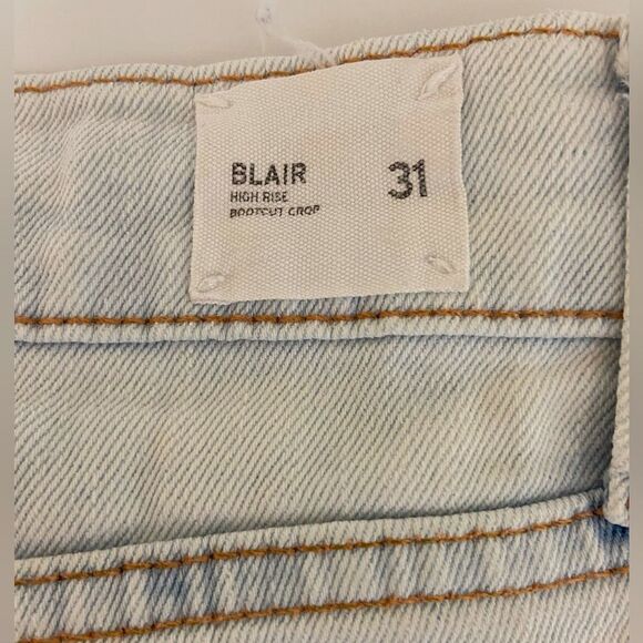 Hudson - Women Jean Blake High Rise Bootcut Bleached Light Wash - size 31 - Picture 5 of 11